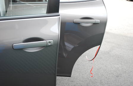 AUTUT 8pcs Car Door Bumper Strip Rubber Automobile Door Side Edge Guard Anti-Scratch Protector Strip Transparent 